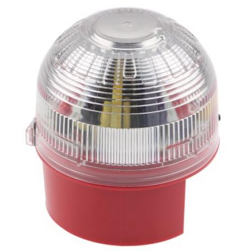 Výstražný maják barva Čirá Xenon 130 mA @ 24 V dc Montáž na základnu 10 → 60 v DC