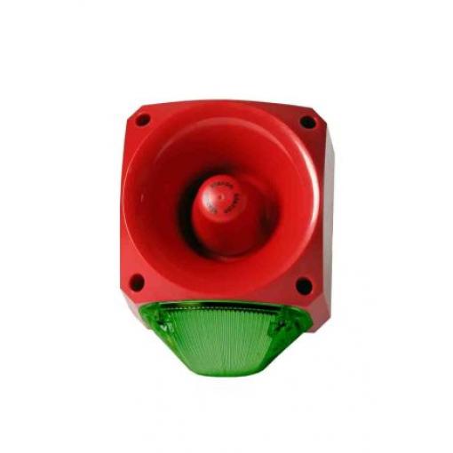 Kombinace siréna - maják Alarm barva Zelená Xenon
