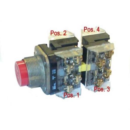 Allen Bradley Hlava tlačítka, řada: 800T Zelená Okamžité, průměr výřezu: 30 mm IP65