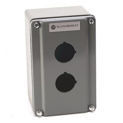 Pouzdro tlačítka, řada: 800T, průměr výřezu: 30 mm Šedá Plastové Allen Bradley, počet výřezů: 2