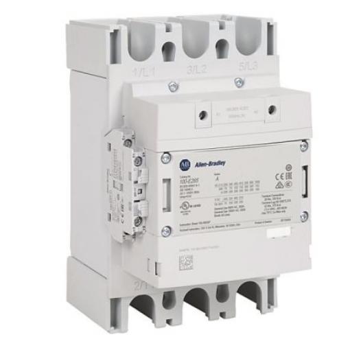 Allen Bradley 1 NO, 1 NC Stykač napětí ve vinutí 100V dc, 250 V dc 3pólový 370 A 400V ac 200 kW s 1 NO/1 NC kontakty