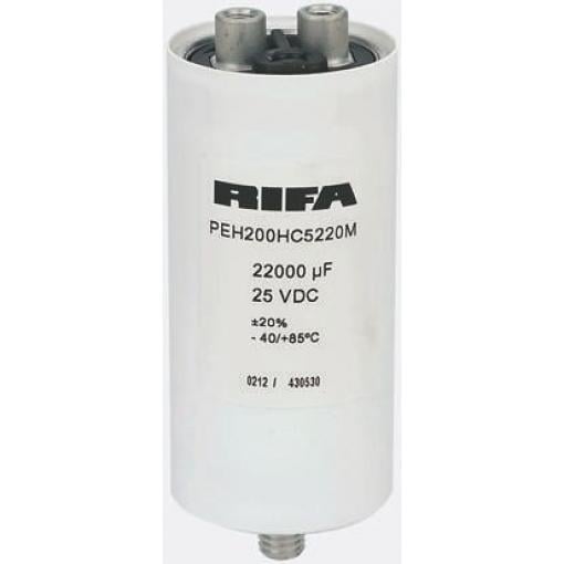 Kondenzátor, řada: PEH200 4700 μF ±20 % 19mΩ 385 V dc, Šroubová svorka KEMET