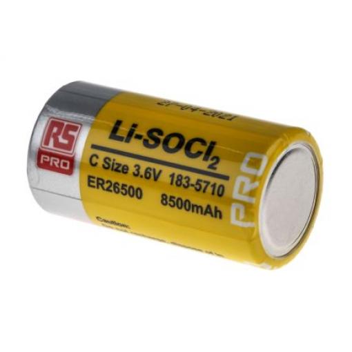Baterie C RS PRO 3.6 V Lithium-thionyl chlorid ER26500 8.5 Ah RS PRO
