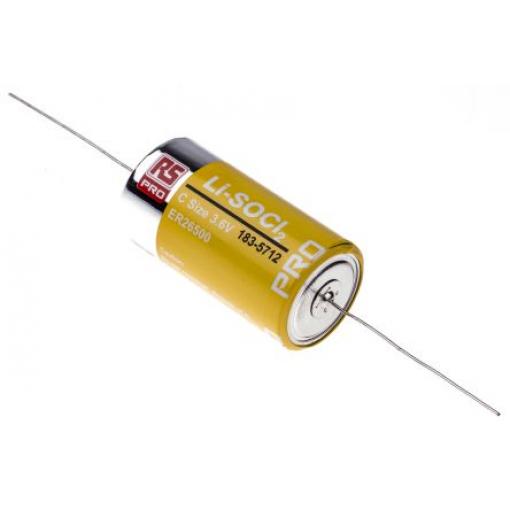 Baterie C RS PRO 3.6 V Lithium-thionyl chlorid ER26500 8.5 Ah RS PRO