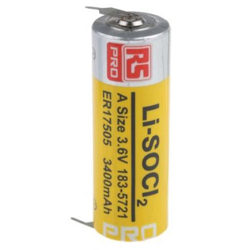 Baterie ER17505 3.6 V Lithium-thionyl chlorid 3.4 Ah RS PRO