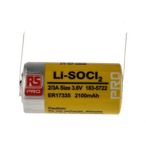 Baterie A 2/3 ER17335 3.6 V Lithium-thionyl chlorid 2.1 Ah RS PRO