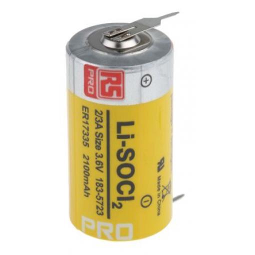 Baterie A 2/3 ER17335 3.6 V Lithium-thionyl chlorid 2.1 Ah RS PRO