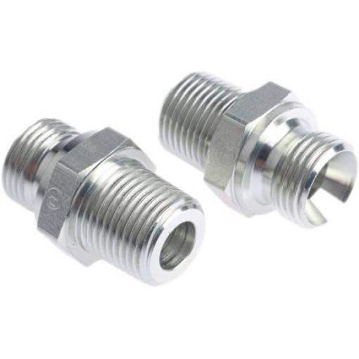 Hydraulický adaptér s přímým závitem Vnější 8F3MK4S Parker R 60 ° 0.5 in