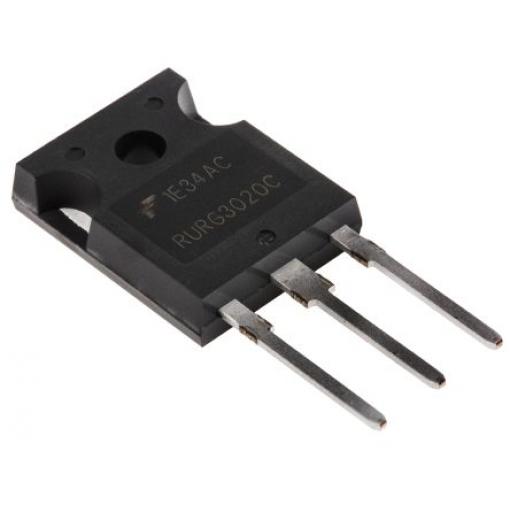 Dioda RURG3020CC spínaná 30A 200V Silikonový přechod 50ns, TO-247, počet kolíků: 3 1V
