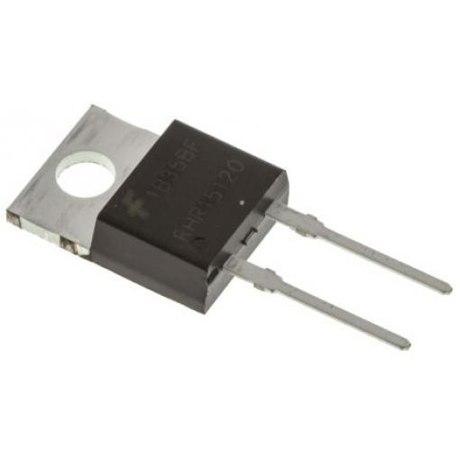 onsemi Hyperrychlá dioda Spínané 15 A 1200 V 75 ns, TO-220AC, počet kolíků: 2 kolíkový