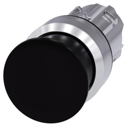 Siemens Hlava tlačítka, řada: SIRIUS ACT Černá Okamžité, průměr výřezu: 22 mm IP69K, IP67, IP66