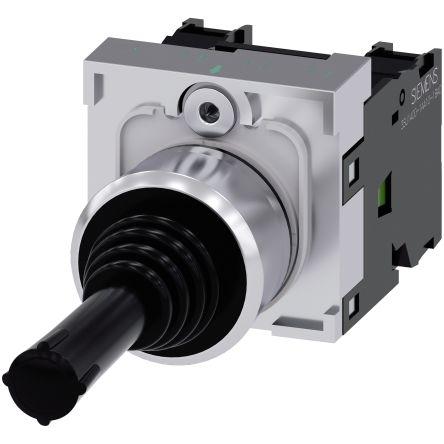 Siemens Joystickový, řada: SIRIUS ACT 3SU11 IP20, IP67, IP65 2osý Kulatý Okamžité 10A Šroub 500 V ac SPDT 70 °C -25 °C