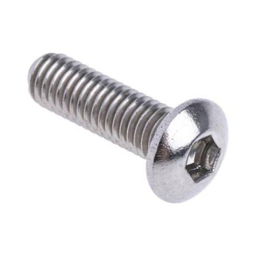 RS PRO Šroub s vnitřním šestihranem, Lesklý zinek, Titan hlavice Vnitřní šestihran, Metrické, M3, délka: 40 mm