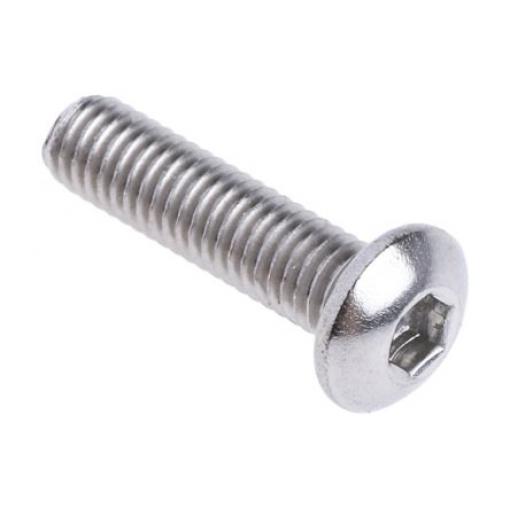 RS PRO Šroub s vnitřním šestihranem, Lesklý zinek, Titan hlavice Vnitřní šestihran, Metrické, M3, délka: 40 mm
