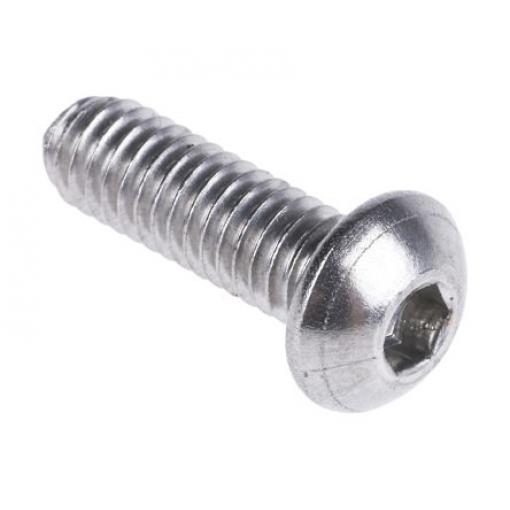 RS PRO Šroub s vnitřním šestihranem, Lesklý zinek, Titan hlavice Vnitřní šestihran, Metrické, M3, délka: 40 mm