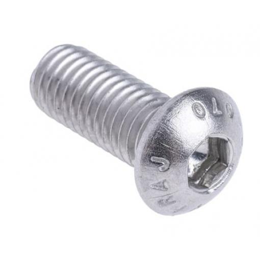 RS PRO Šroub s vnitřním šestihranem, Lesklý zinek, Titan hlavice Vnitřní šestihran, Metrické, M3, délka: 40 mm
