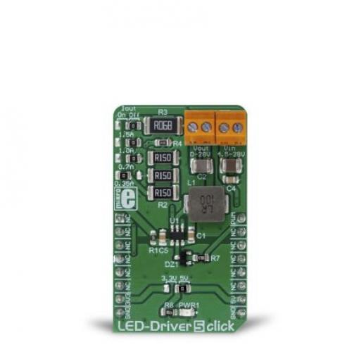 Vyhodnocovací sada LED, LED Driver 5 Click