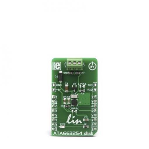 Komunikační a bezdrátový vývojový nástroj, ATA663254 CLICK, MikroElektronika