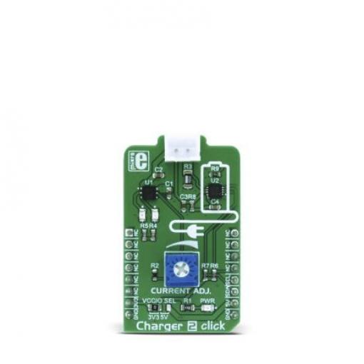 Vývojová sada Deska Charger 2 Click Nabíječka baterií MikroElektronika STBC08, STC3100, pro použití s: Optimální a