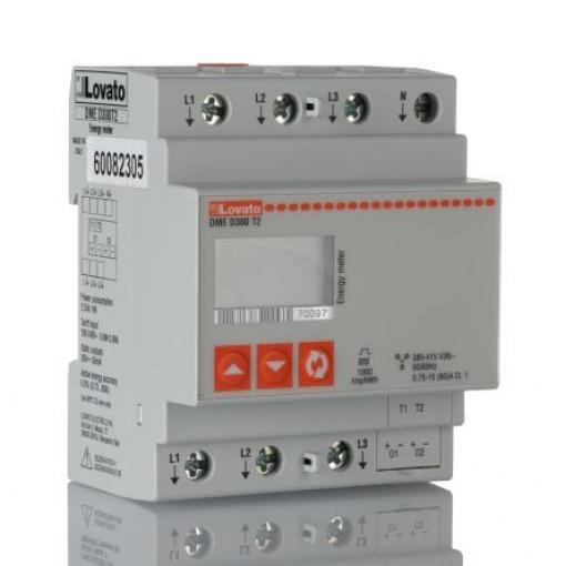 Elektroměr, řada: DME LCD 6číslicový 3fázový Elektroměr Impulzový výstup výška číslice 85 mm, výška výřezu: 92 mm, šířka