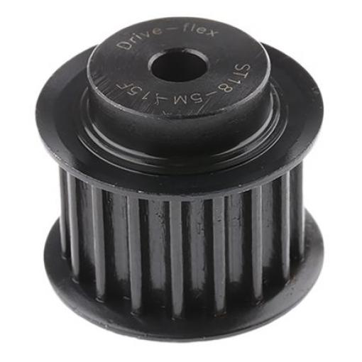 RS PRO Řemenice rozvodového řemenu, Ocel 18 zubů 15 mm rozteč 5 mm, vývrt: 6 mm