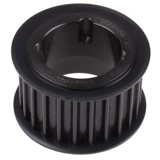 RS PRO Řemenice rozvodového řemenu, Ocel 24 zubů 38 mm rozteč 8 mm, vývrt: 28 mm