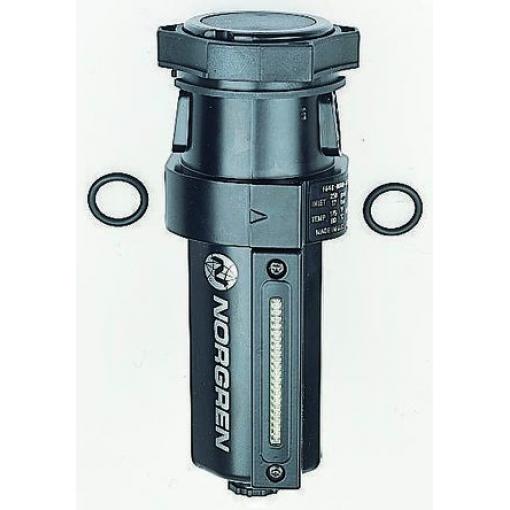 Pneumatický filtr, řada: F64G 40 μm, max. průtok: 75 m³/s, přípojka portu: 3/8 in Ruční 17 bar Norgren