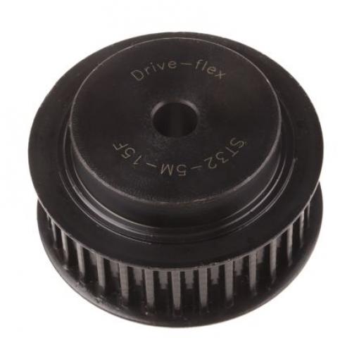 RS PRO Řemenice rozvodového řemenu, Ocel 32 zubů 15 mm rozteč 5 mm, vývrt: 8 mm