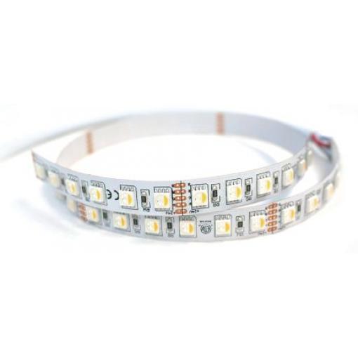 LED pásky, počet diod LED/metr: 60, rozteč diod LED: 16.7mm, 6000K, RGBW, délka pásky: 5m, 24V dc, napájení na měřidlo: