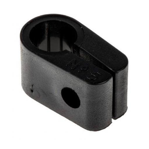 Kabelová spona pro průměr svazku 12.7 mm Polyetylen Černá Šroubová RS PRO