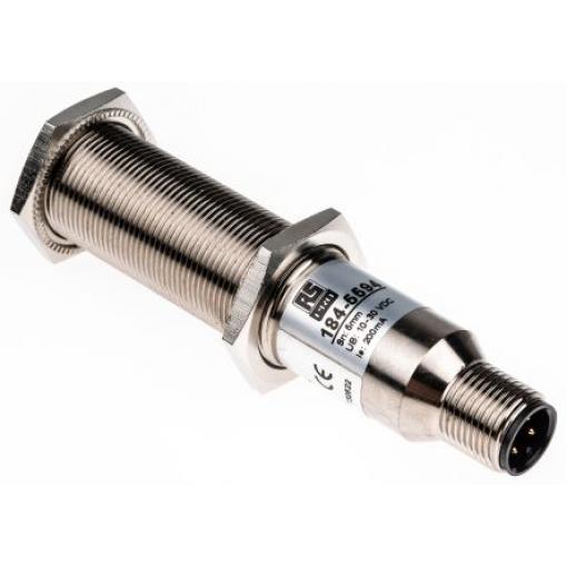 RS PRO Snímač přiblížení Válec se závitem 5594 M18 x 1 5 mm 15mA IP67 50 Hz NPN 1000 V ac 30 V dc