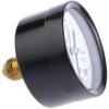 Tlakoměr MAT2-F20.B24, přesnost: ±2.5 % 50 mm G 1/4 Černěná ocel, 60 °C 16 bar 0 bar Bourdon