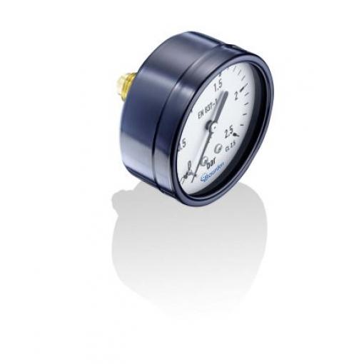 Tlakoměr MAT3-F20.B59, přesnost: ±2.5 % 63 mm G 1/4 Černěná ocel, 60 °C 0 bar 1 bar Bourdon