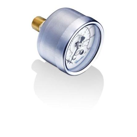 Tlakoměr MTR1F40B19, přesnost: ±1.6 % 40 mm 1/8 in NPT Nerezová ocel, 60 °C 4 bar 0 bar Bourdon