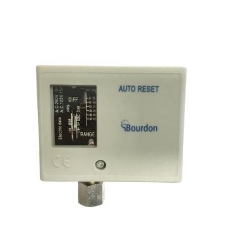 Tlakový spínač, řada: UT Vzduch, Voda, Olej 3 bar 220 V ac, 24 V dc IP32, max. tlak: 16 bar Bourdon
