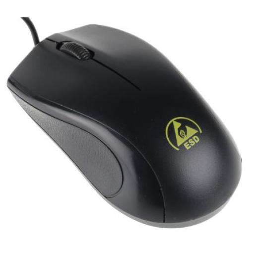 Myš ESD, Kabelový, USB, Černá RS PRO