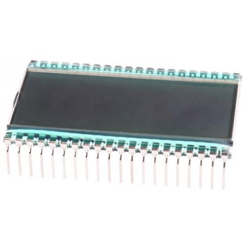 Monochromatický LCD displej, řada: PHR 7 segmentů podsvícení LED Černá RS PRO Šedá 1 x 3-1/2