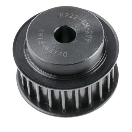 RS PRO Řemenice rozvodového řemenu, Ocel 22 zubů 20 mm rozteč 8 mm, vývrt: 12 mm