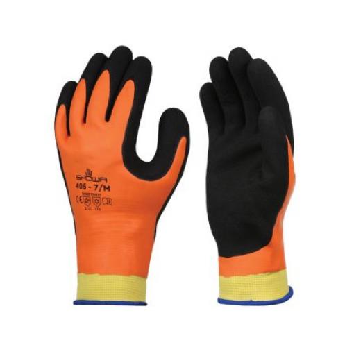 Showa Pracovní rukavice CE Oranžová Ano Nylon, Polyester Ano Ano 7 406 Latex