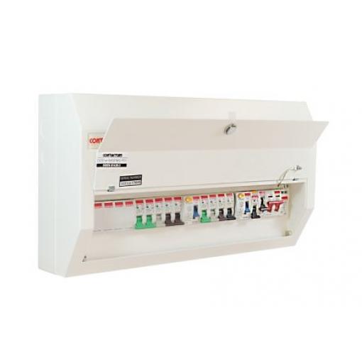 Domovní rozvaděč 14 Ocel 100A BS EN 61439-3 Contactum Defender