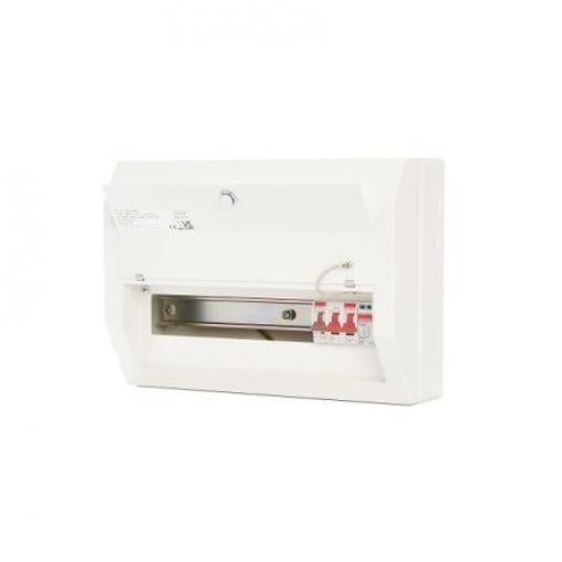 Domovní rozvaděč 12 Ocel 100A BS EN 61439-3 Contactum Defender