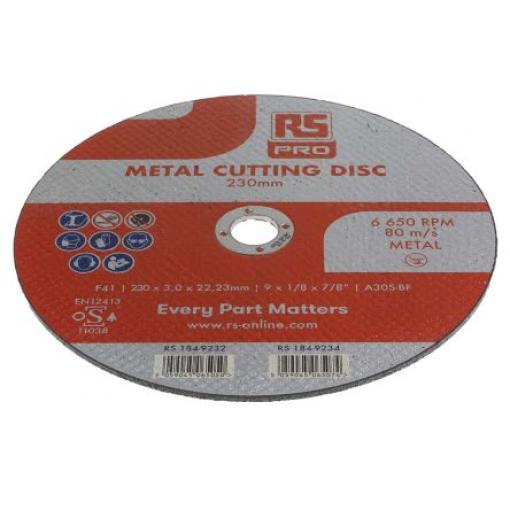 Řezný kotouč Oxid hlinitý zrnitost 1 230 mm, tloušťka: 3 mm, max. bezpečná rychlost: 6600 rpm RS PRO Jemné 1 V balení