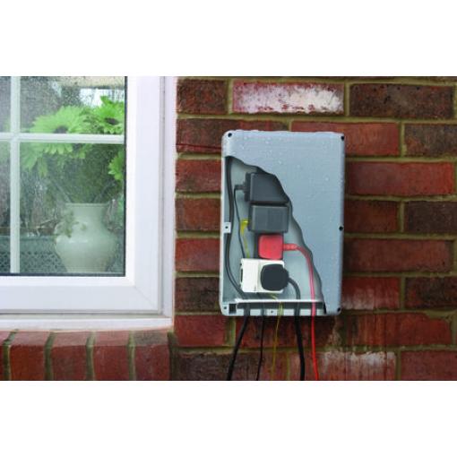 Timeguard Nástěnná krabice, řada: WP IP65 Termoplast Šedá 220 mm 335 mm 107 mm