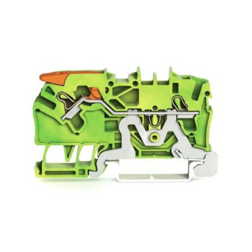 WAGO Zemnicí svorkovnice 2102-1207 Žlutá, Zelená 2.5 mm² 1 Klecová svorka IECEx/ATEX