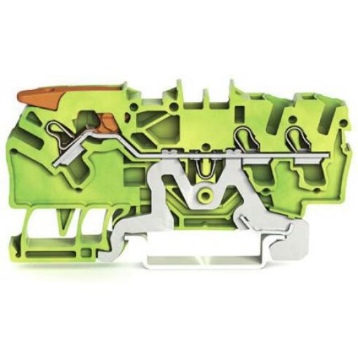 WAGO Zemnicí svorkovnice 2102-1307 Zelená, Žlutá 2.5 mm² 1 Klecová svorka ATEX, IECEx