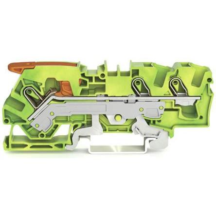 WAGO Zemnicí svorkovnice 2106-1307 Žlutá, Zelená 6mm² 1 Klecová svorka IECEx/ATEX