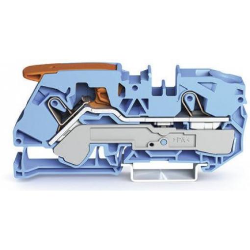 WAGO Napájení přes svorkovnici 2116-1204, 800 V Modrá 16 mm² 1 Klecová svorka IECEx/ATEX