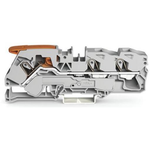 WAGO Napájení přes svorkovnici 2116-1301, 800 V Šedá 16 mm² 1 Klecová svorka IECEx/ATEX