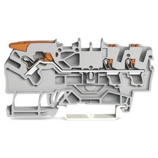 WAGO Napájení přes svorkovnici 2102-5301, 800 V Šedá 2.5 mm² 1 Klecová svorka IECEx/ATEX