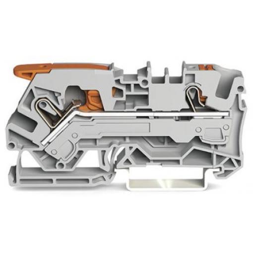 WAGO Napájení přes svorkovnici 2106-5201, 800 V Šedá 6 mm² 1 Klecová svorka IECEx/ATEX